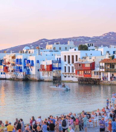 little venice sunset mykonos